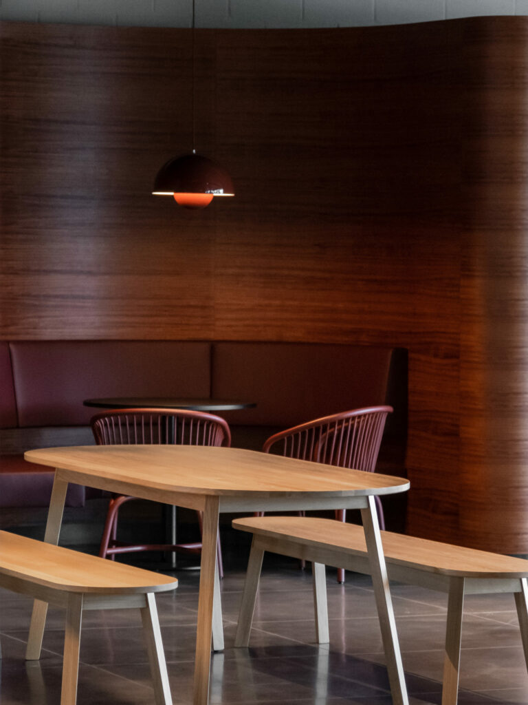 earthy palette of furniture